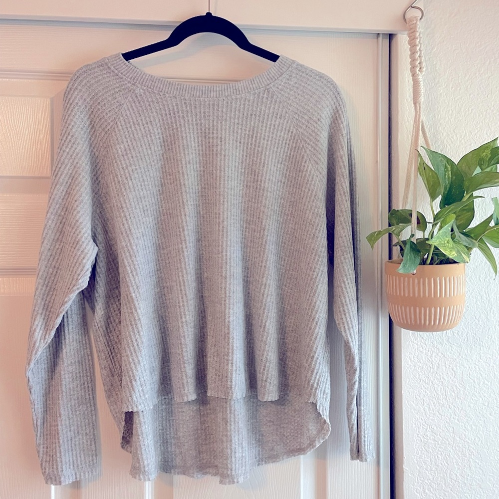 Wild Fable Gray Crop Long Sleeve